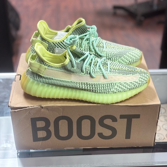 Yeezy Boost 350 V2 in Lime and Yellow